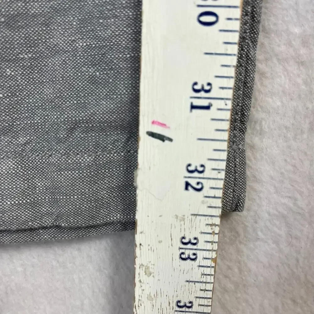 Banana Republic Kentfield Pant Men's Size 34x34 Gray Front Pockets Chino